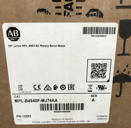 ALLEN-BRADLEY Servo Motor MPL-B4540F-MJ74AA